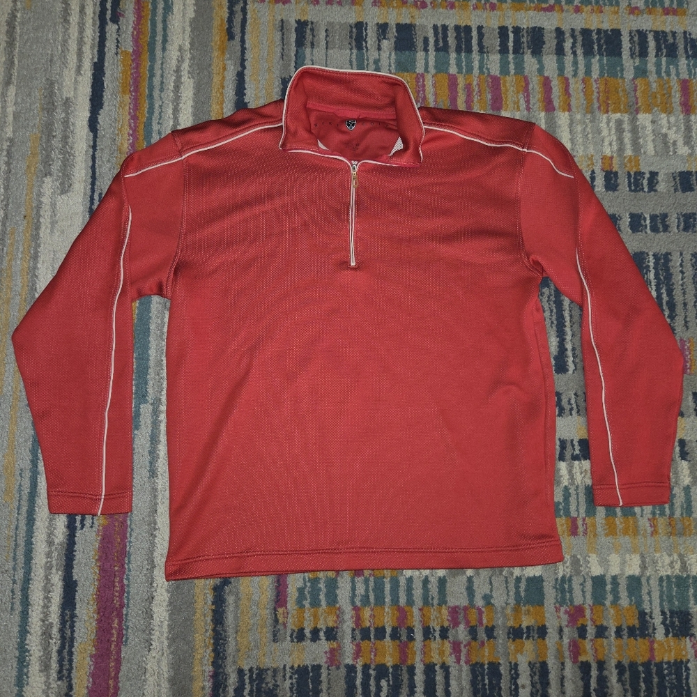 Nike Golf Red Performance Wear Quarter Zip Pullover Size XXL